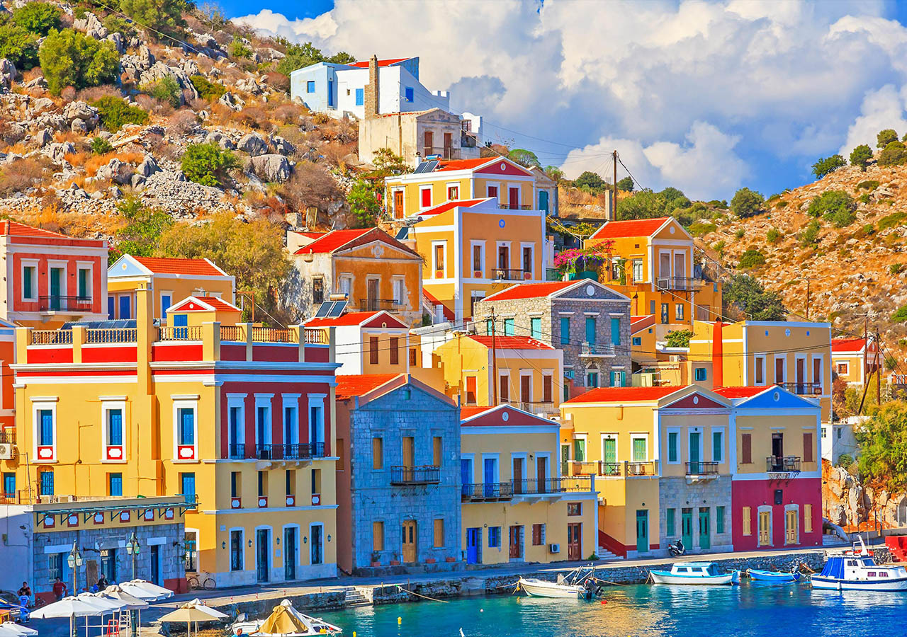 Symi A Perfectly Painted Image Of A Scenic Traditional Village Symi A Perfectly Painted Image Of A Scenic Traditional Village